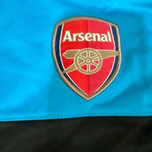 🔴 Arsenal FC Black & Blue Full-Zip Hoodie (Men’s M)